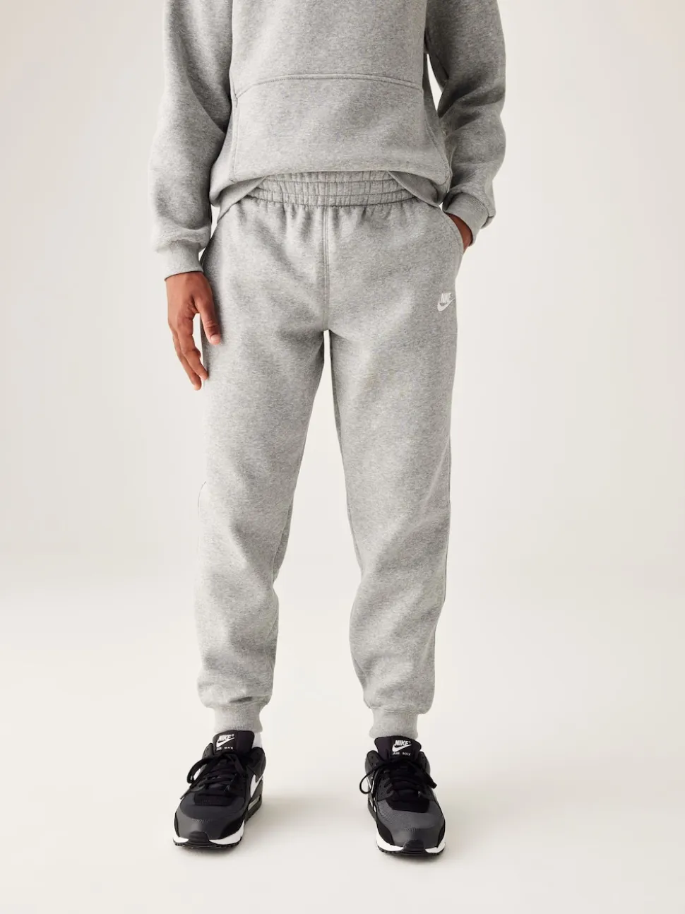 Gris foncé chiné - Pantalon de jogging Nike Club en polaire
