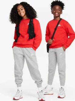 Gris foncé chiné - Pantalon de jogging Nike Club en polaire