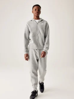 Gris foncé chiné - Survêtement Nike Club en polaire