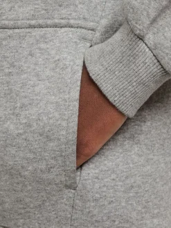 Gris foncé chiné - Sweat à capuche Nike Club en polaire à enfiler