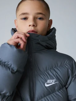 Gris fumé - Veste matelassée Nike