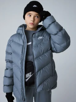 Gris fumé - Veste matelassée Nike