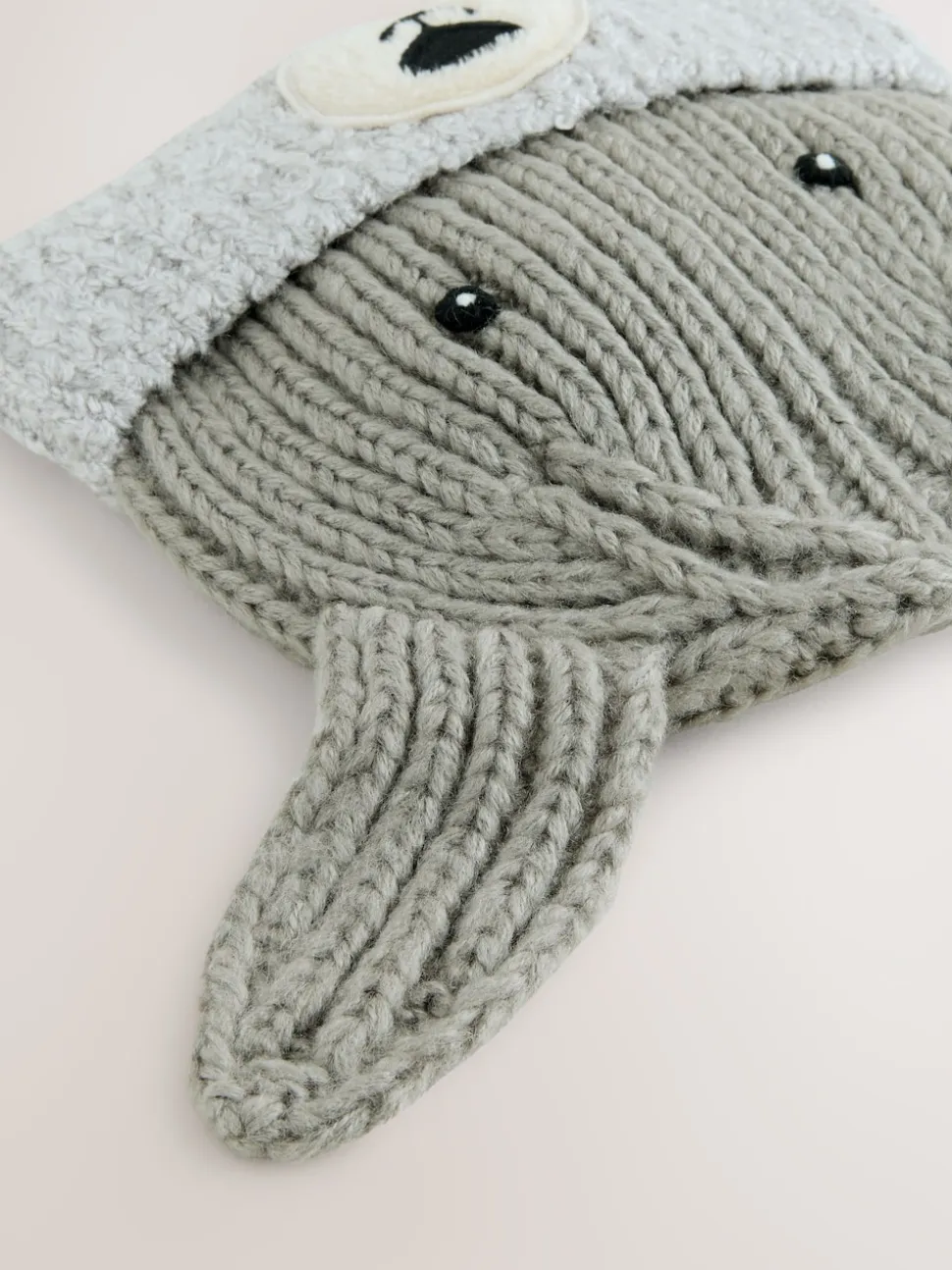 Gris imprimé chien - Ensemble 2 pièces Chapeau & Mitaines (3mois-6ans)