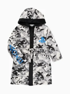 Gris Playstation™ - Peignoir Vanilla Underground unisexe en polaire pour enfant