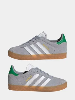 Gris/Blanc - Baskets Adidas Original Gazelle enfant