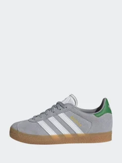 Gris/Blanc - Baskets Adidas Original Gazelle enfant