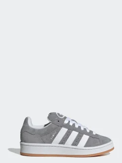 Gris/Blanc - Baskets Adidas Original Campus 00s Lace Junior