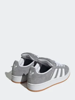 Gris/Blanc - Baskets Adidas Original Campus 00s Lace Junior