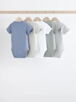 Gris/Blanc - Bodysuits Manches courtes 5 Pack