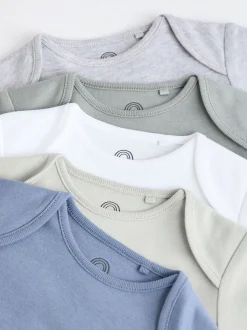 Gris/Blanc - Bodysuits Manches courtes 5 Pack