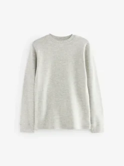 Gris/Blanc - Lot de 2 Hauts thermiques à manches longues (2-16ans)