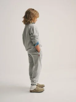 Gris/Bleu - Ensemble Superdry sweat et short