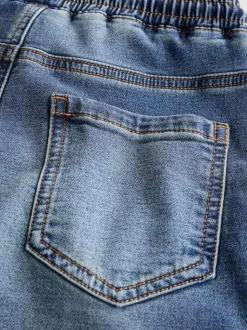 Gris/Bleu - Jean cargo avec taille élastiquée, lot de 2 (3-16ans)