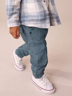 Gris-bleu - Pantalon cargo doublé (3mths-7yrs)