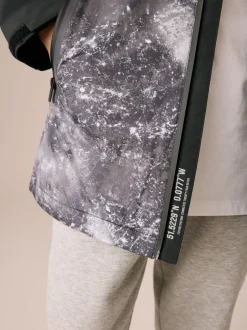 Gris/Noir - Veste à capuche imperméable doublée de polaire (3-17ans)