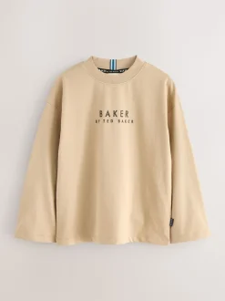 Gris/Pierre/Bleu - Lot de 3 t-shirts Baker by Ted Baker manches longues en coton