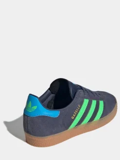Gris/vert - Baskets Adidas Original Gazelle enfant