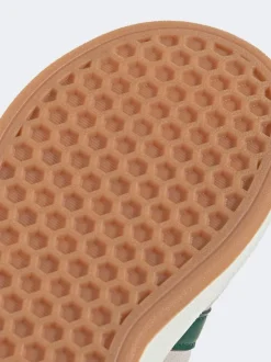 Gris/vert - Baskets adidas Grand Court 00s en daim à lacets élastiques pour enfant