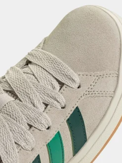 Gris/vert - Baskets adidas Grand Court 00s en daim et dentelle pour enfant