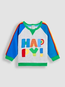 Happy arc-en-ciel - Sweat-shirt JoJo Maman Bébé Appliqué
