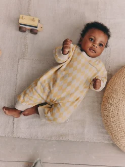 Harlequin jaune - Barboteuse en molleton bébé (0mois à3ans)