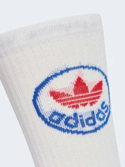 Hors blanc - adidas originals Paquet de chaussettes de doublure Trefoil 3
