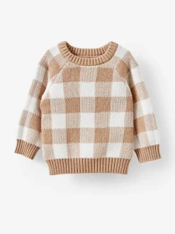 Hors blanc - Pull en coton sur raglan