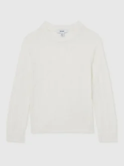 Hors blanc - Pull Reiss Mansion à col rond et losanges