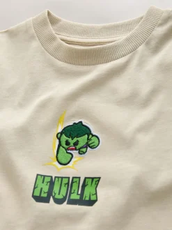 Hulk Beige Sable - Marvel Avengers T-shirt Manches courtes (3-16ans)