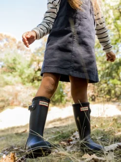 Hunter Bottes en caoutchouc originales brillantes pour grands enfants