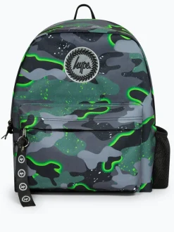 Hype. Sac à dos camouflage glow garçon vert emblématique