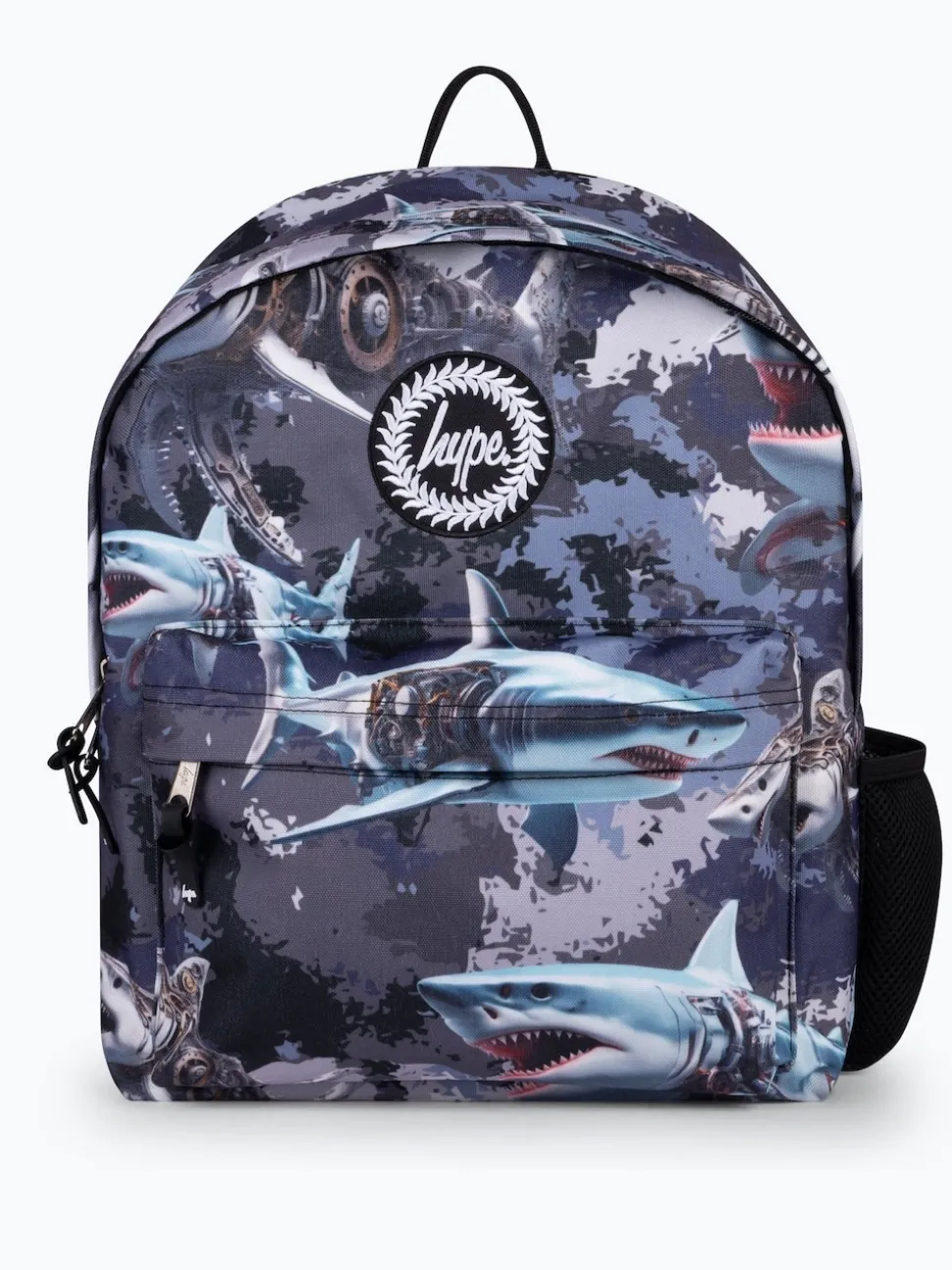 Hype. Sac à dos emblématique gris Mech Sharks pour enfant