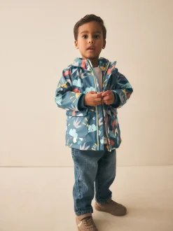 Icône imprimée bleu marine - Manteau imperméable (3 mois-7 ans)