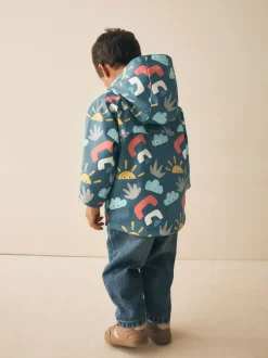 Icône imprimée bleu marine - Manteau imperméable (3 mois-7 ans)