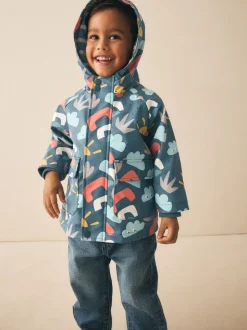Icône imprimée bleu marine - Manteau imperméable (3 mois-7 ans)