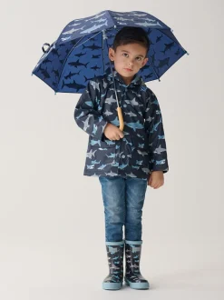 Imperméable Hatley Shark Frenzy bleu