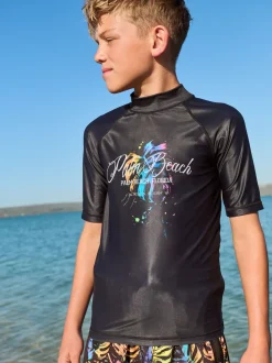 Impression noire - Gilet anti-éclaboussures (3-16ans)