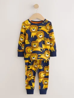 Imprimé animal coloré - Lot de 3 pyjamas Snuggle (9mois-8ans)