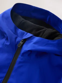 Imprimé Bleu Éclair - Veste à capuche imperméable doublée de polaire (3-17ans)