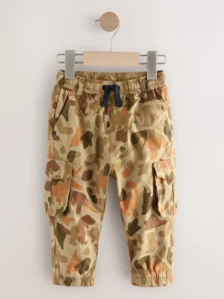 Imprimé camouflage kaki imprimé dinosaure - Pantalon cargo doublé (3mths-7yrs)