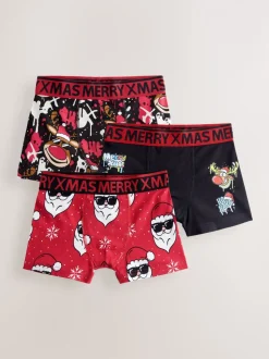 Imprimé dessin Sweat - Lot de 3 boxers de Noël (1.5-16ans)
