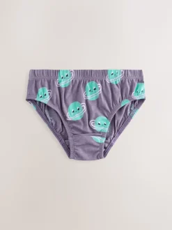 Imprimé espace - 100% Coton Imprimé Caleçons 5 Pack (1.5-10ans)