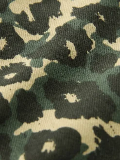 Imprimé Léopard Vert - Pantalon large à enfiler (3mois-7ans)