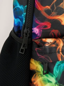 Imprimé marbré de couleurs vives - sac à dos