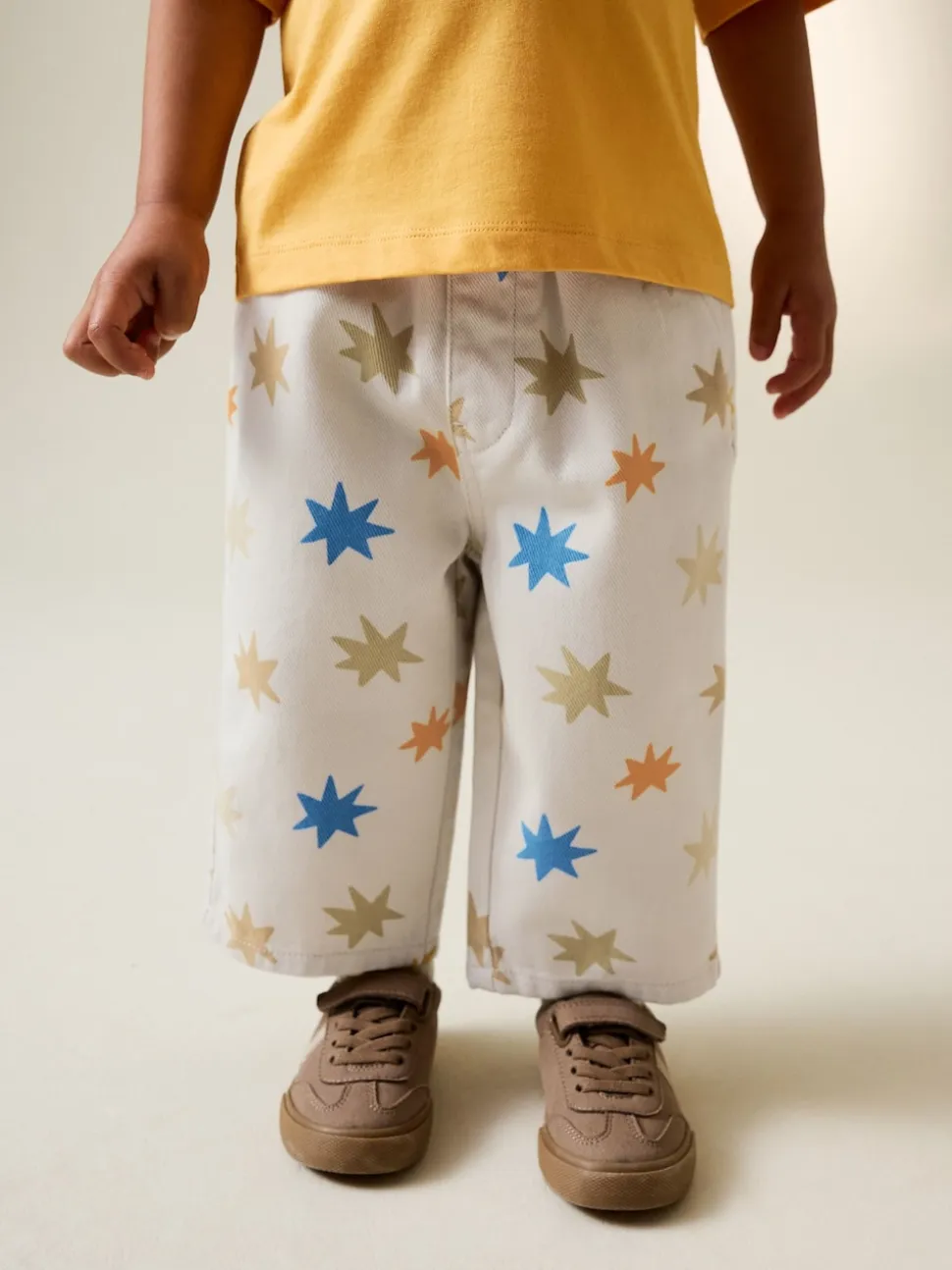 Imprimé étoile multicolore - Pantalon large à enfiler (3mois-7ans)