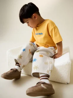 Imprimé étoile multicolore - Pantalon large à enfiler (3mois-7ans)