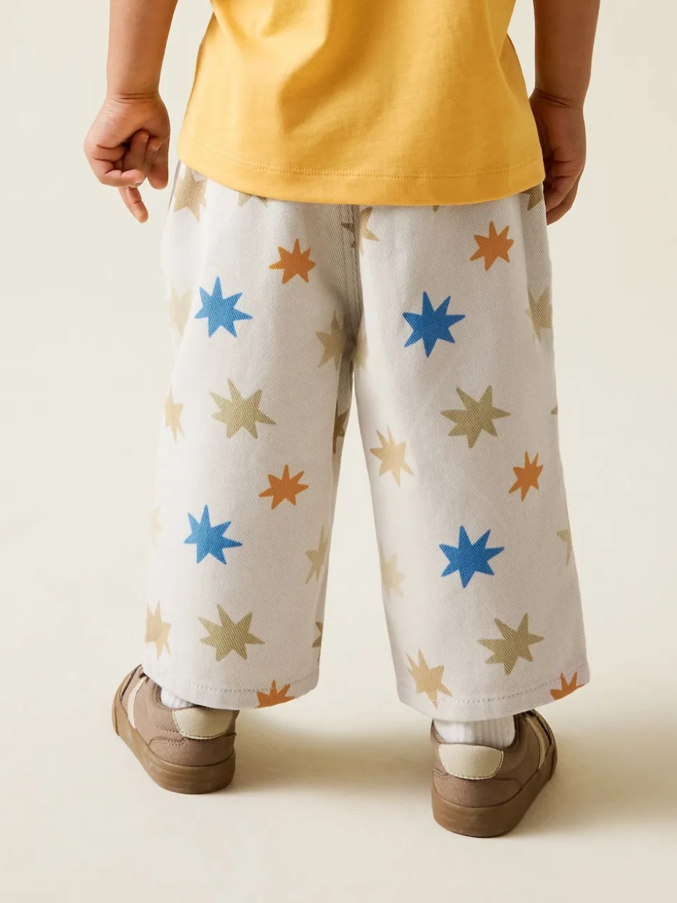 Imprimé étoile multicolore - Pantalon large à enfiler (3mois-7ans)