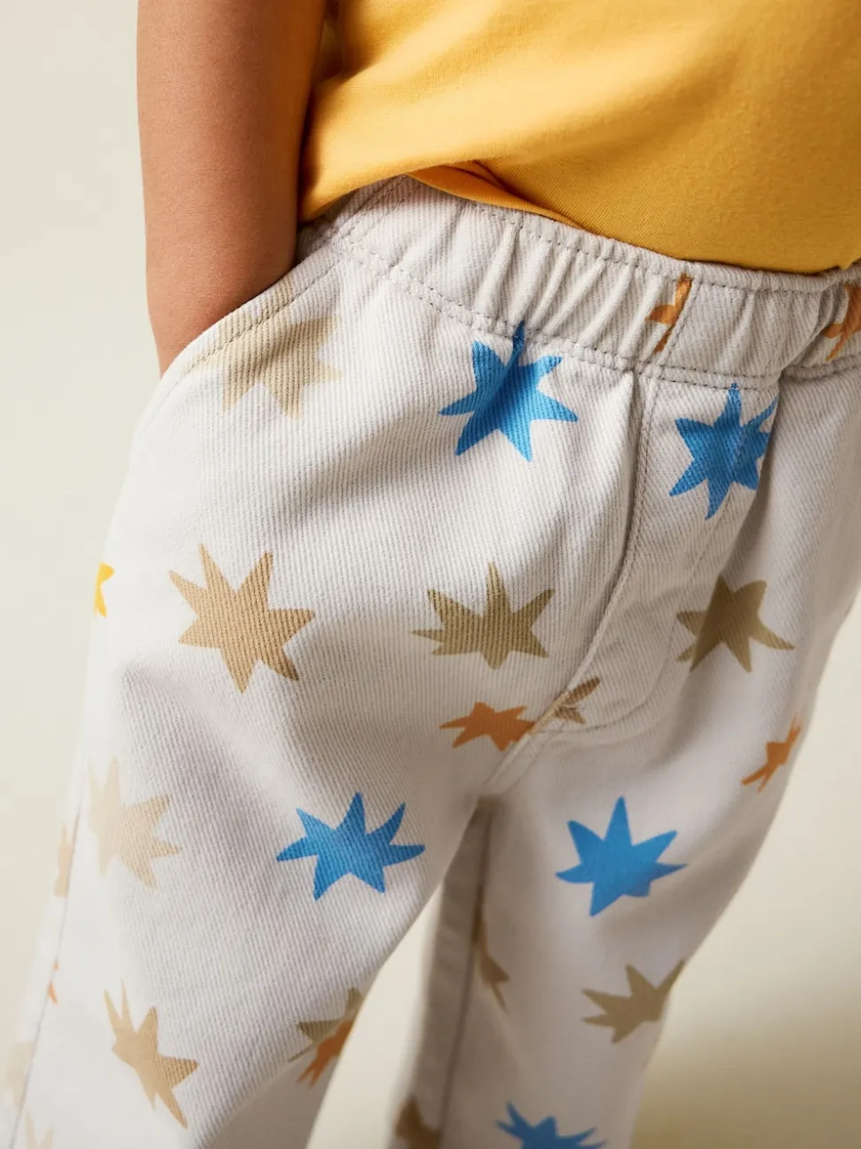 Imprimé étoile multicolore - Pantalon large à enfiler (3mois-7ans)