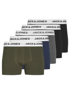 JACK & JONES JUNIOR Boxer Logo Noir 5 Lot