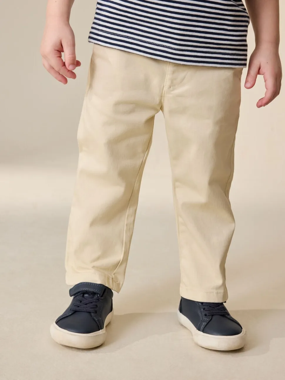 Jaune - Pantalon chino extensible (3mois-7ans)